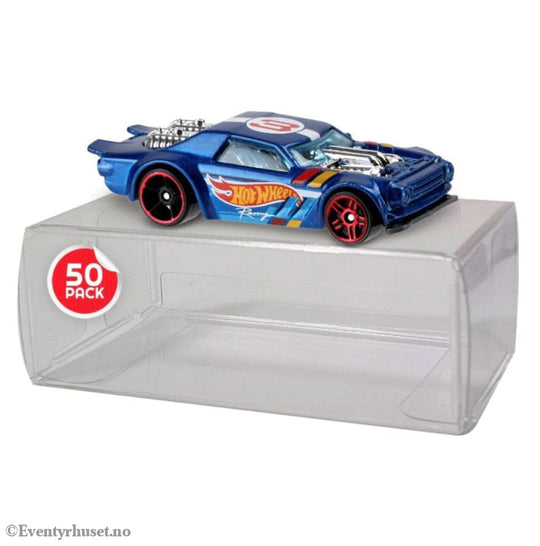 Hot Wheels PET Protectors 50-Pack for Matchbox Cars Storage & Protection