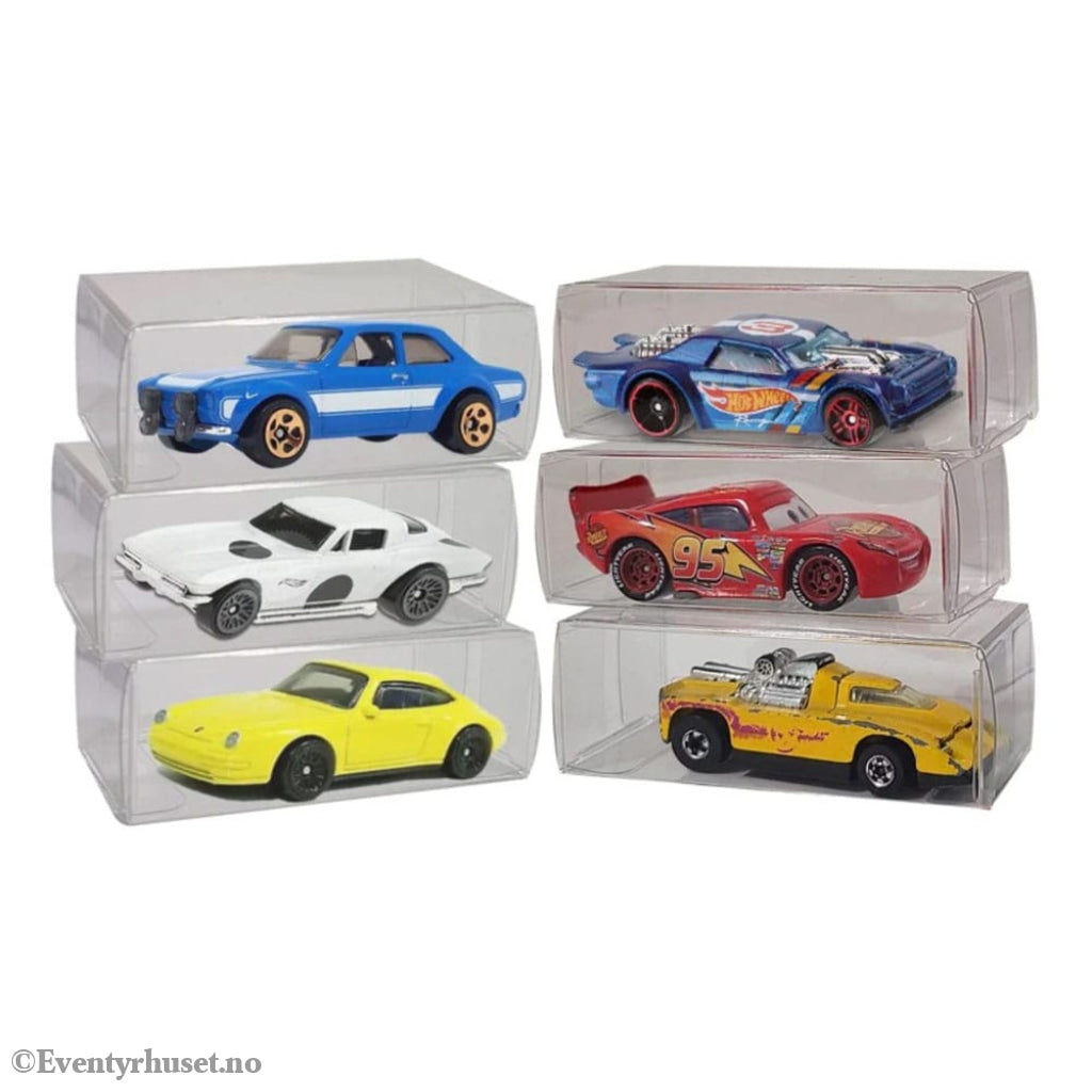 Hot Wheels PET Protectors 50-Pack for Matchbox Cars Storage & Protection