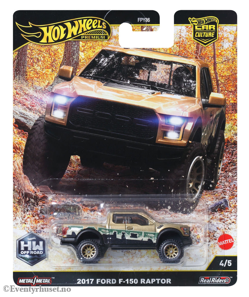 Hot Deals Hot Wheels Premium Car Culture Diecast Vehicle 1/64 2017 Ford F-150 Raptor. Mint In Sealed Box (MISB)! Leker