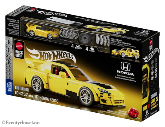 Hot Wheels Speed Series Mattel Brick Shop Building Set 1/32 ’07 Honda S2000 Toys