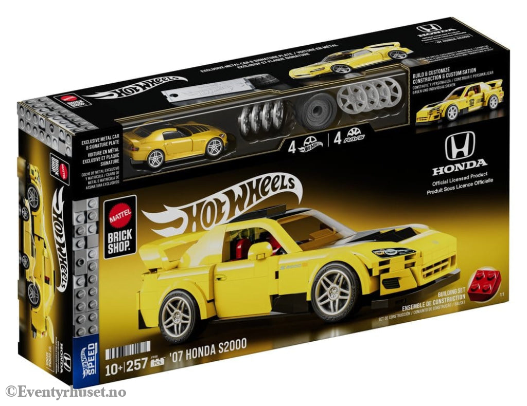 Hot Wheels Speed Series Mattel Brick Shop Building Set 1/32 ’07 Honda S2000 Toys