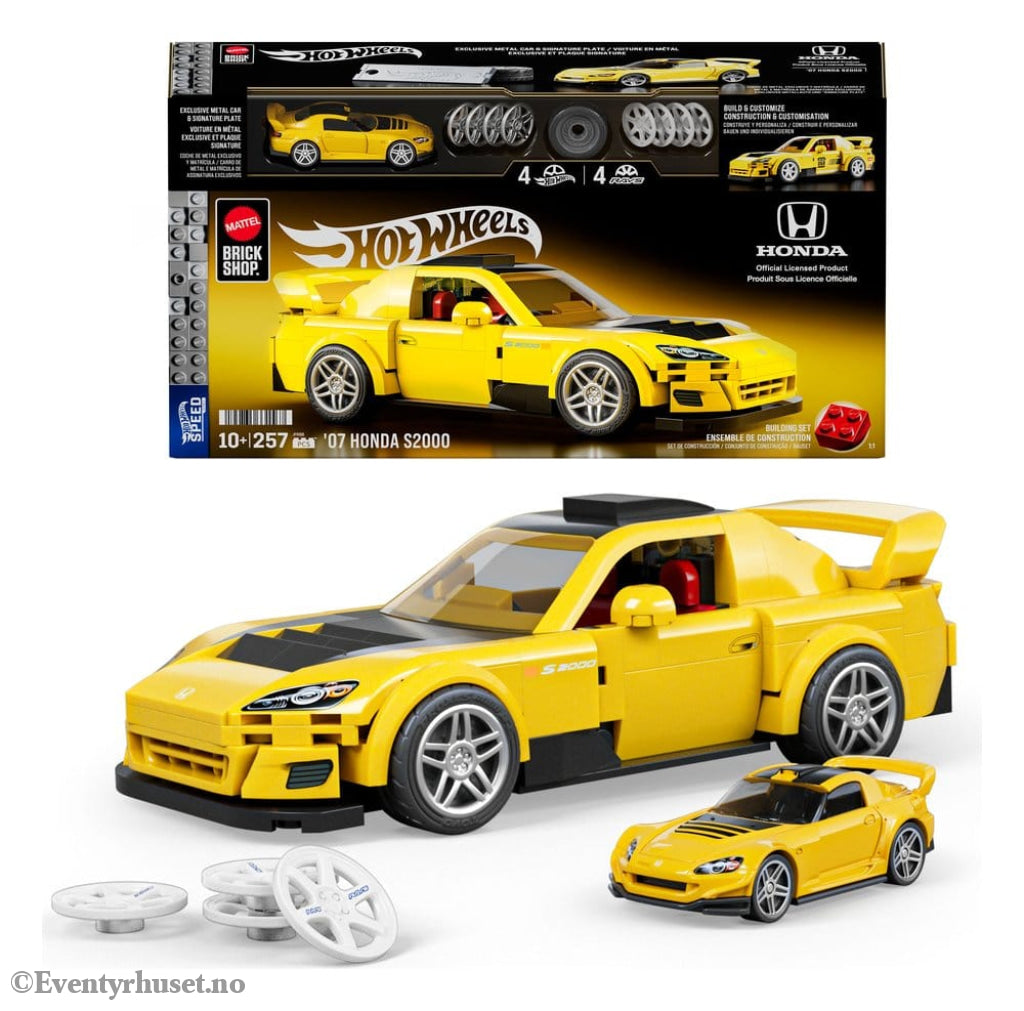 Hot Wheels Speed Series Mattel Brick Shop Building Set 1/32 ’07 Honda S2000 Toys