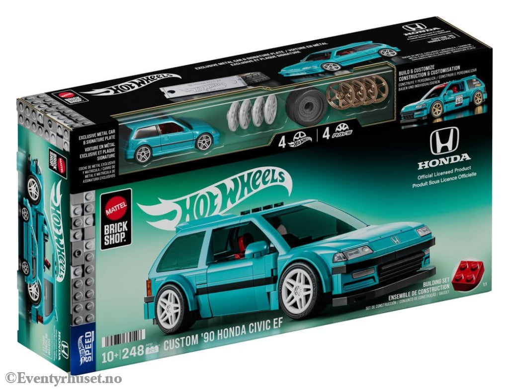 Hot Wheels Speed Series Mattel Brick Shop Building Set 1/32 Custom ’90 Honda Civic EF Toys