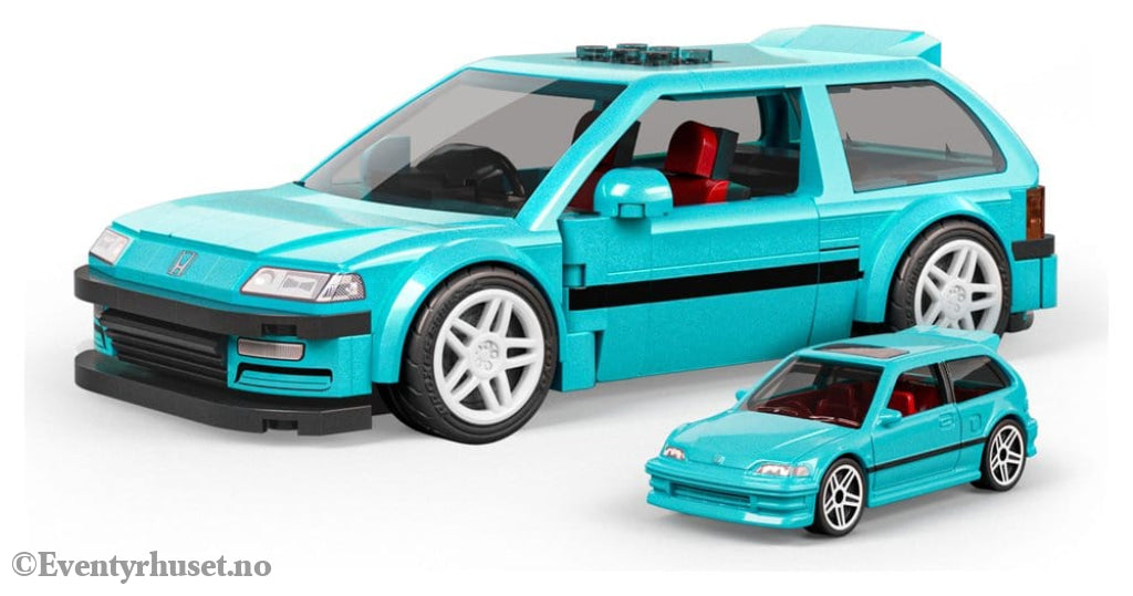 Hot Wheels Speed Series Mattel Brick Shop Building Set 1/32 Custom ’90 Honda Civic EF Toys