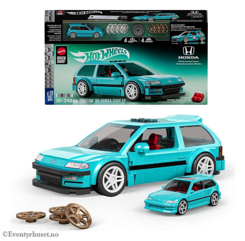 Hot Wheels Speed Series Mattel Brick Shop Building Set 1/32 Custom ’90 Honda Civic EF Toys