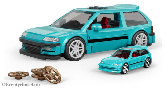 Hot Wheels Speed Series Mattel Brick Shop Building Set 1/32 Custom ’90 Honda Civic EF Toys