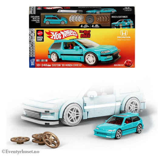 Hot Wheels Speed Series Mattel Brick Shop Building Set 1/32 Custom ’90 Honda Civic EF Toys