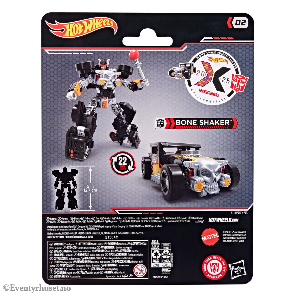 Hot Wheels x Transformers Action Figure Bone Shaker 12 cm. Mint In Sealed Box (MISB)! Actionfigur