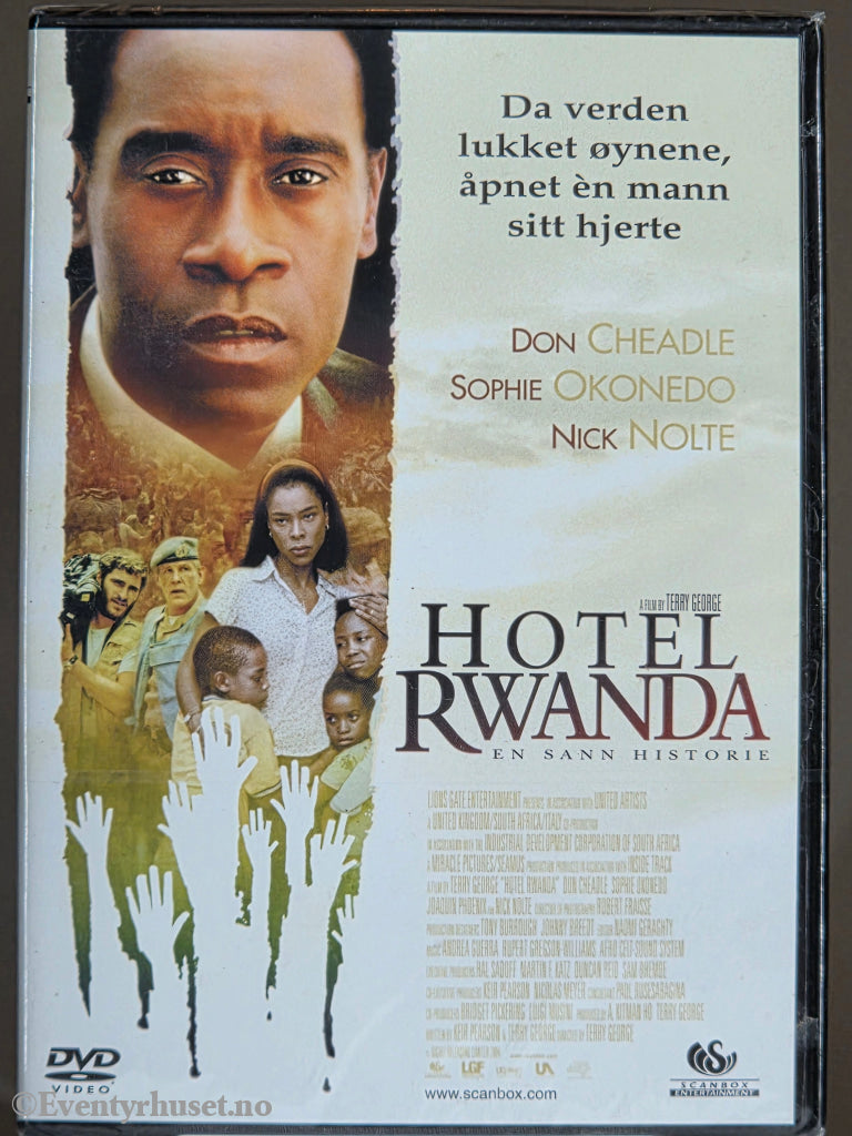 Hotel Rwanda (2004). DVD. Ny i plast!