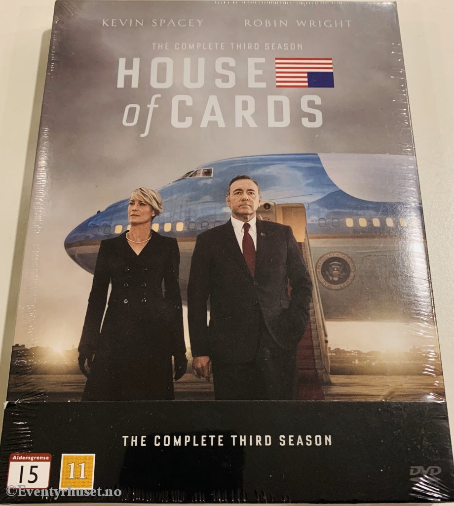 House Of Cards. Sesong 3. Dvd Samleboks. Ny I Plast!