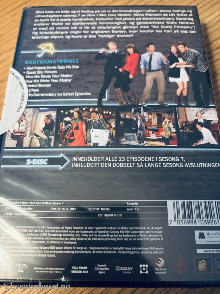 How I Met Your Mother – Sesong 7. 2012. DVD samleboks. Ny i plast!