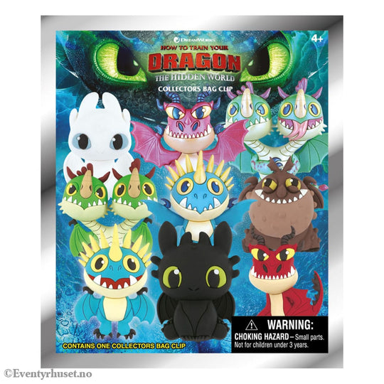 How to Train Your Dragon 3D PVC Bag Clips Series 1 Display (24) Fashion & Accessories