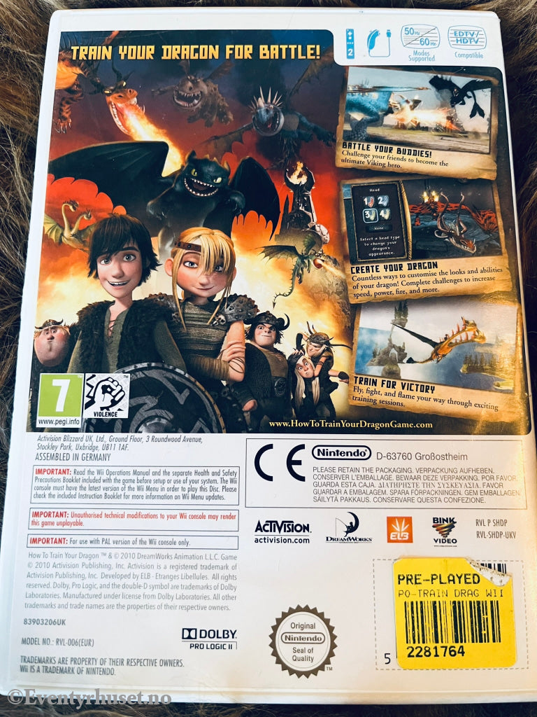 How To Train Your Dragon. Nintendo Wii. Wii