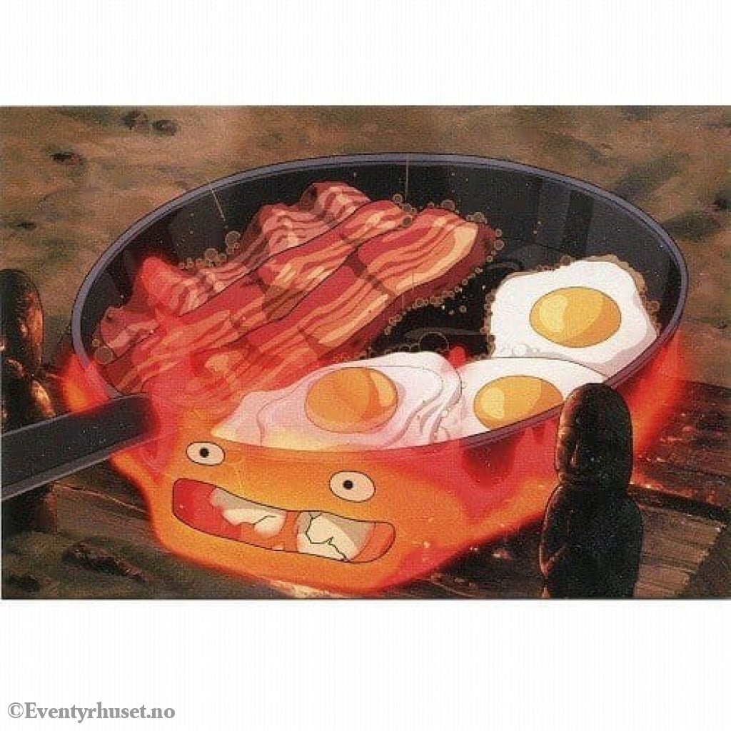 Howl´s Moving Castle Postcards Calcifer bacon & egg Home & Gifts