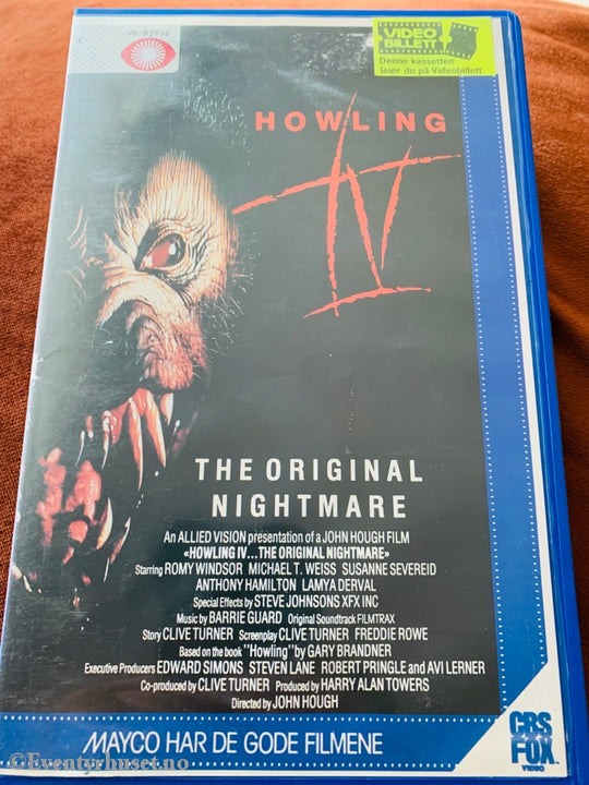 Howling Iv. 1988. Vhs Big Box.