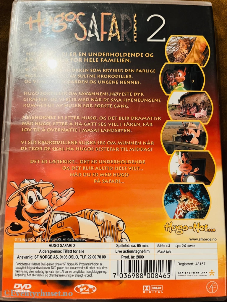 Hugo Safari 2. 2000. Dvd. Dvd