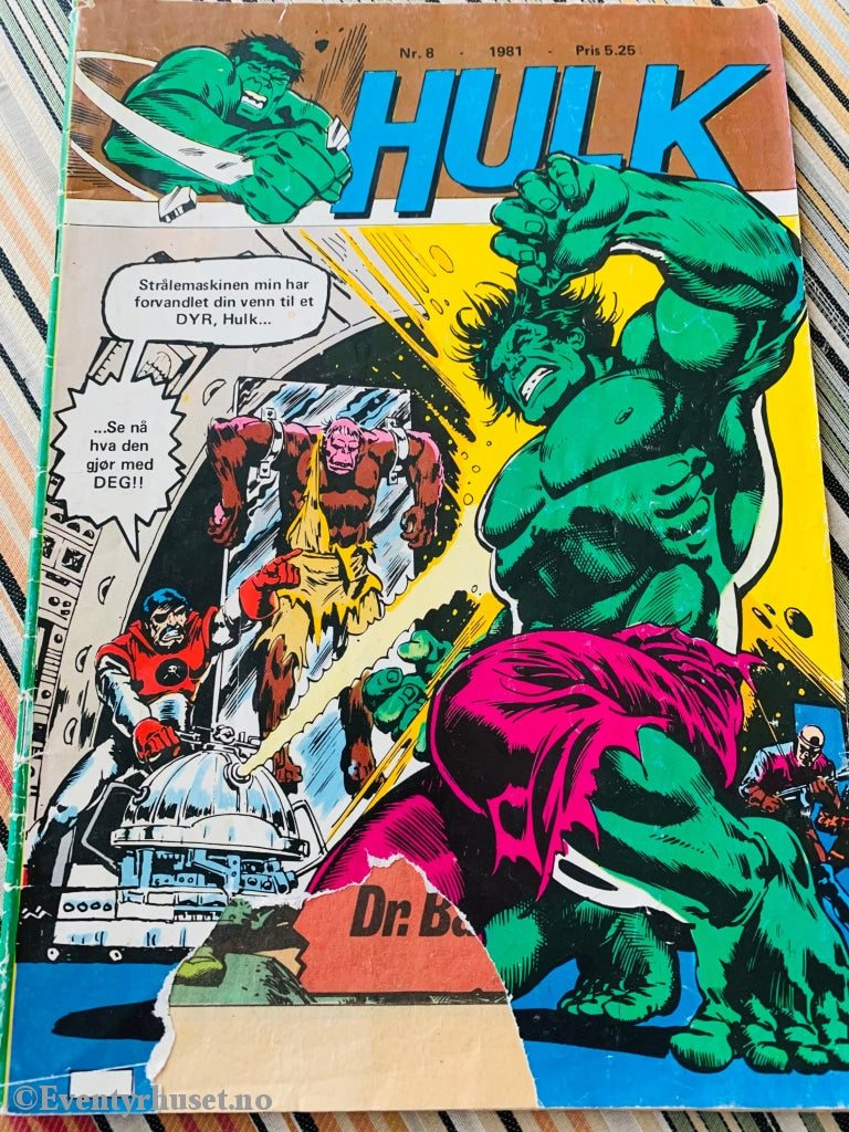 Hulk. 1981/08. Tegneserieblad