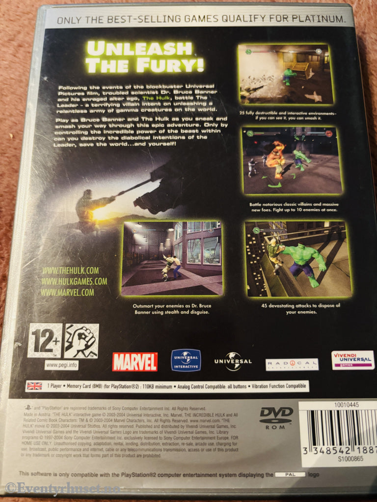 Hulk. PS2.