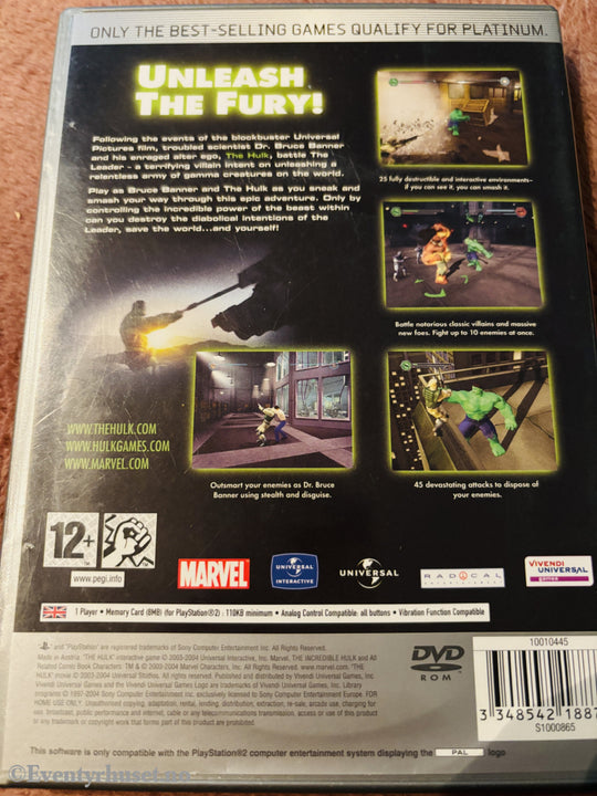 Hulk. PS2.