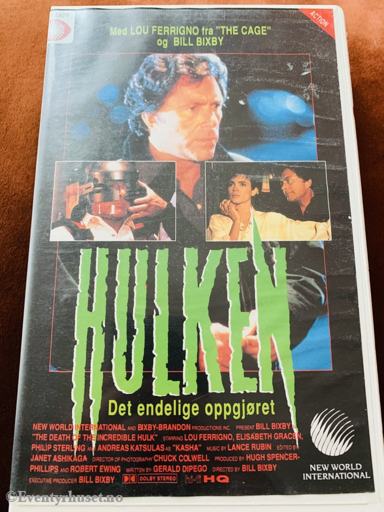 Hulken - Det Endelige Oppgjøret. 1990. Vhs Big Box.