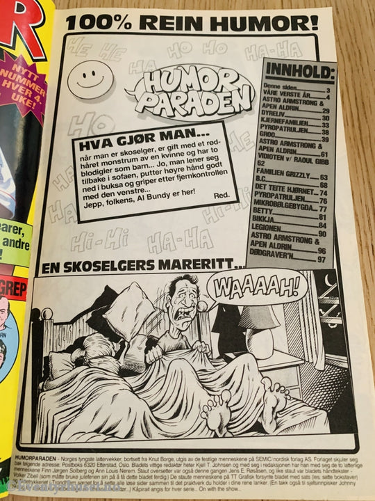Humor Paraden. 1993/02. Tegneserieblad