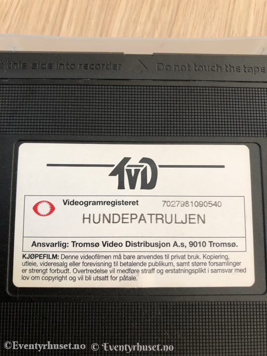 Hundepatruljen. 1993. Vhs. Vhs