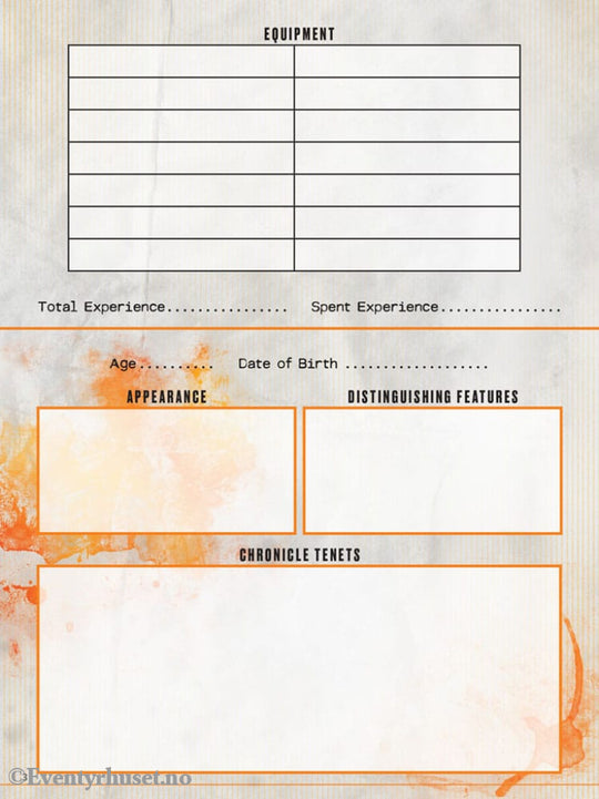 Hunter: The Reckoning 5th Edition RPG Journal Expanded Character Sheet Journal *Englische Version* Games