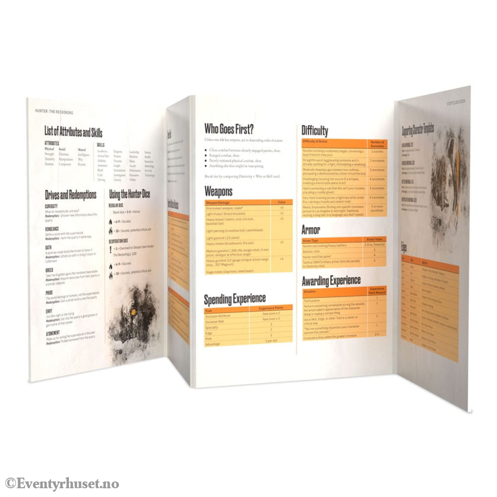 Hunter: The Reckoning 5th Edition RPG Storyteller’s Screen Kit *Englische Version* Games