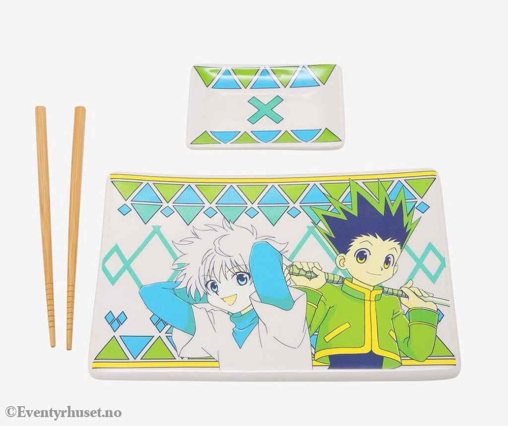 Hunter x Hunter Ceramic Sushi Set with Chopsticks Gon & Killua Home & Gifts