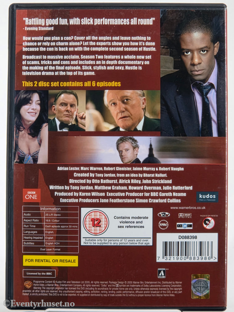 Hustle: Complete Season Two (2005). DVD.