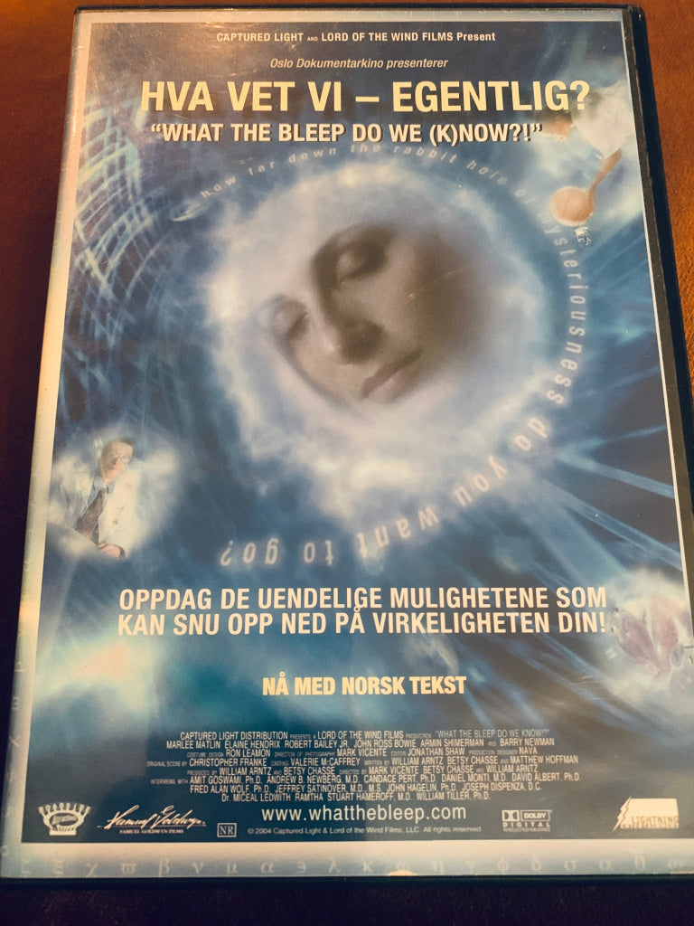Hva vet vi – egentlig? (What the Bleep Do We Know?!). DVD.