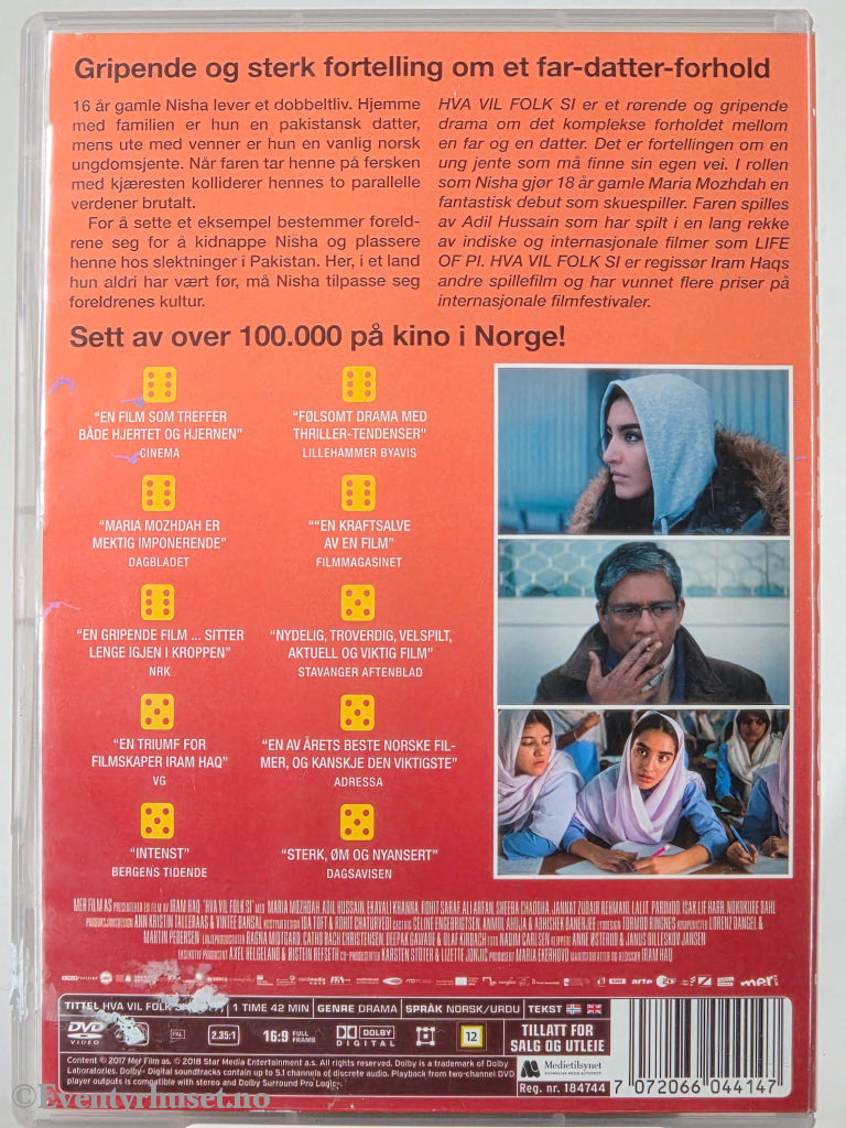 Hva vil folk si (2017). DVD.