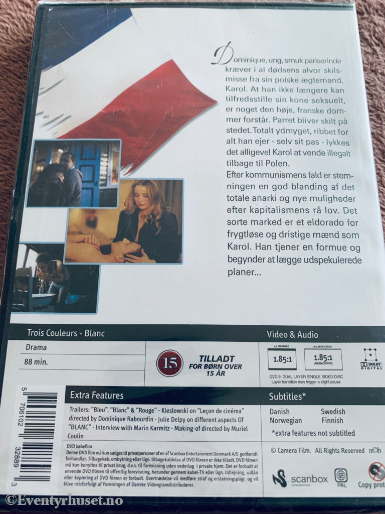 Hvit (Trois Couleurs: Blanc) (1994). DVD. Ny i plast!