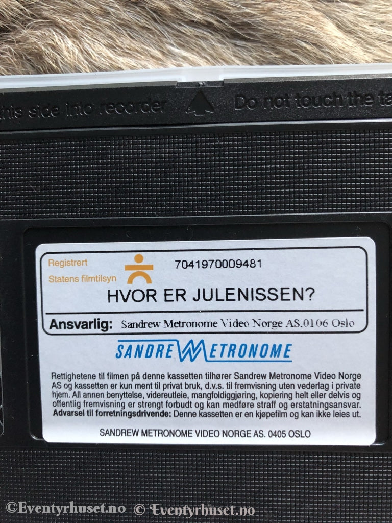 Hvor Er Julenissen 1974. Vhs. Vhs