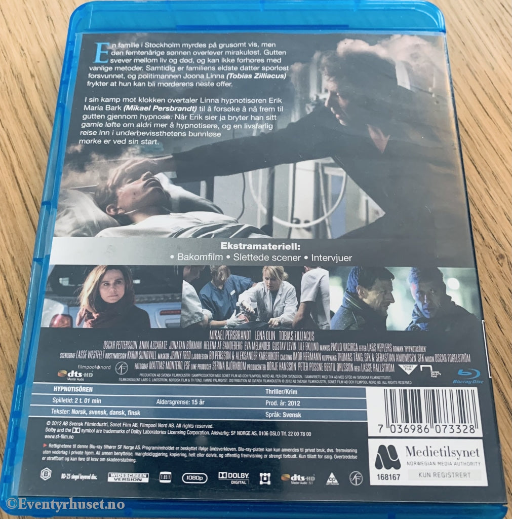 Hypnotisøren. Blu-Ray. Blu-Ray Disc