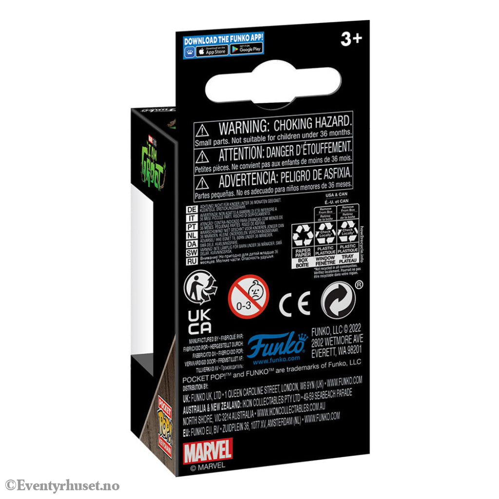 I Am Groot POP! Vinyl Keychains 4 cm Groot w/ Cheese Puffs Display (12) Fashion & Accessories