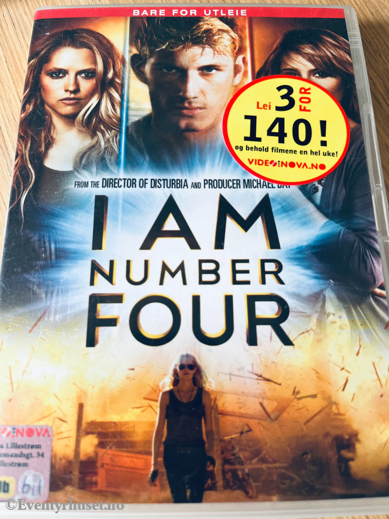 I Am Number Four. Dvd Leiefilm.
