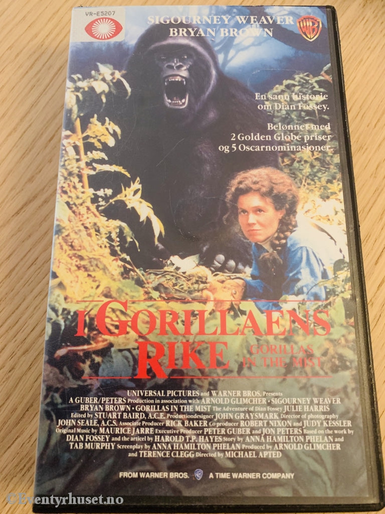 I Gorillaens Rike. 1988. Vhs. Vhs