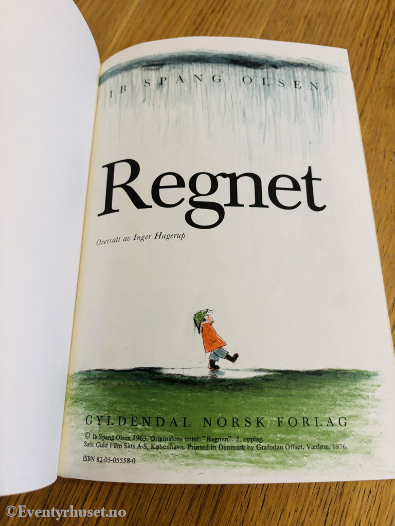 Ib Spang Olsen. Regnet. Bok.