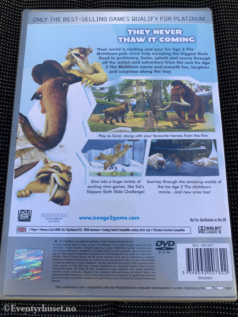 Ice Age 2 - The Meltdown. Ps2. Ps2