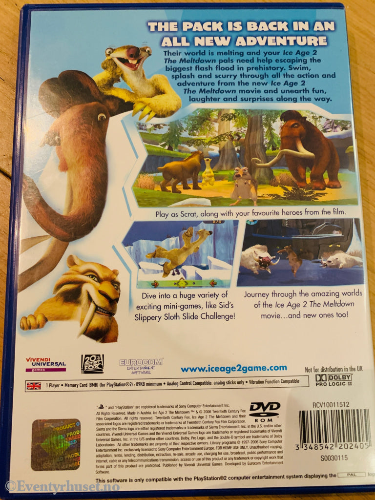 Ice Age 2 - The Meltdown. Ps2. Ps2