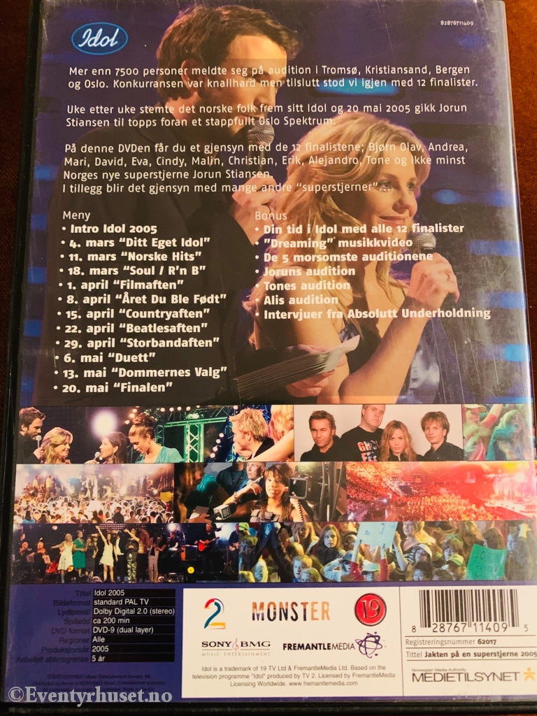 Idol - Jakten På En Superstjerne 2005 (Tv2). Dvd. Dvd