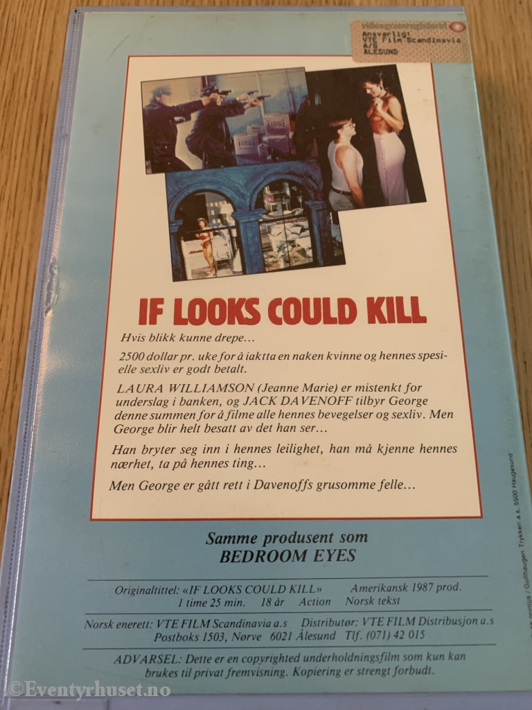 If Looks Could Kill. 1987. Vhs Big Box.