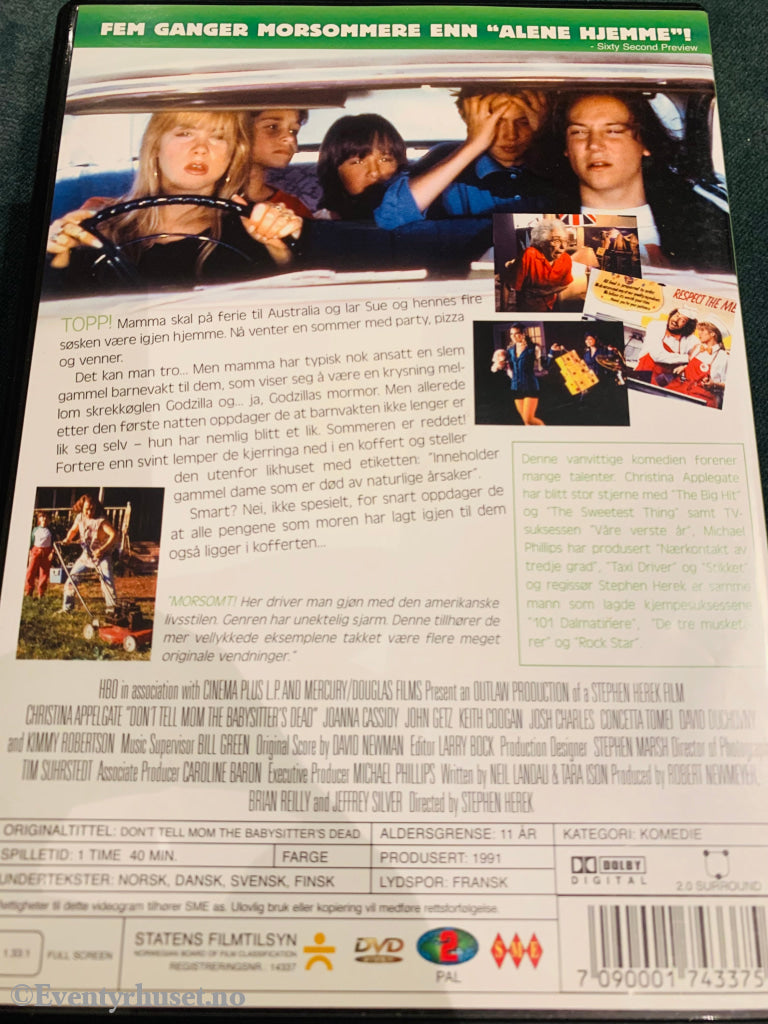 Ikke Fortell At Barnevakten Er Død. 1991. Dvd. Dvd
