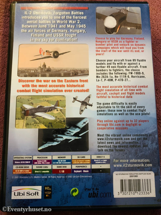 IL-2 Sturmovik: Forgotten Battles. PC.