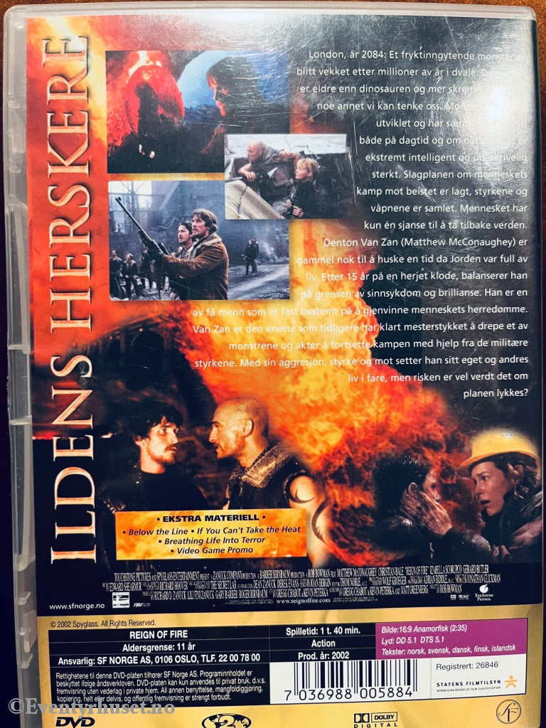 Ildens Herskere. 2002. Dvd. Dvd