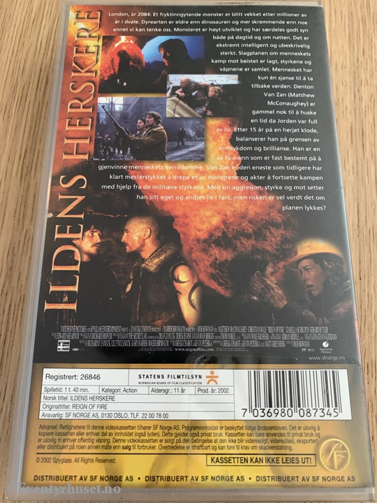Ildens Herskere. 2002. Vhs. Vhs