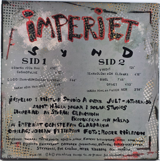 Imperiet. 1986. Synd . LP.