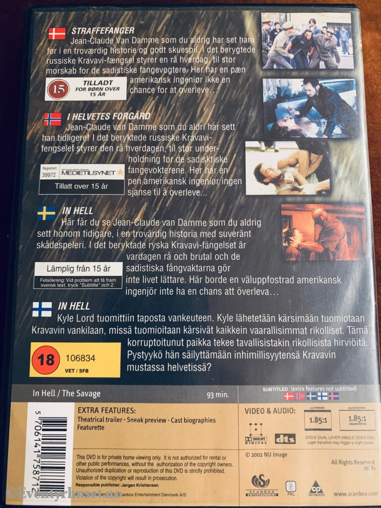 In Hell (The Savage). 2002. Dvd. Ny I Plast! Dvd
