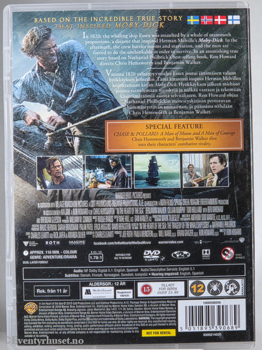 In the Heart of the Sea. 2015. DVD.